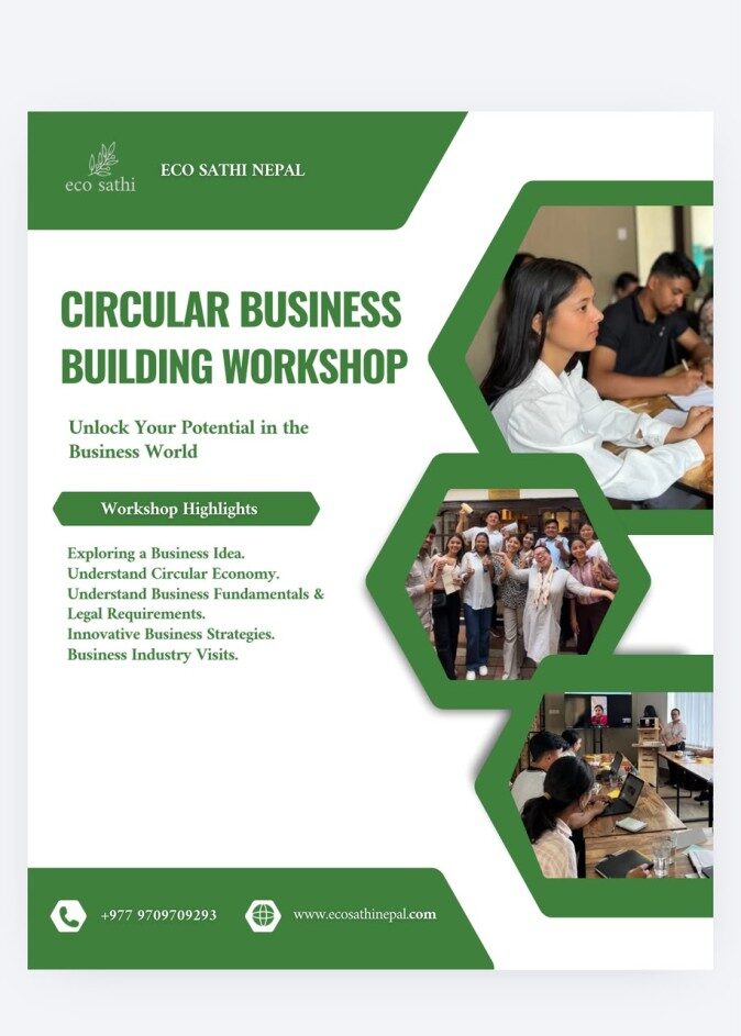 Participants of the circular business workshop with NELIS Nepal