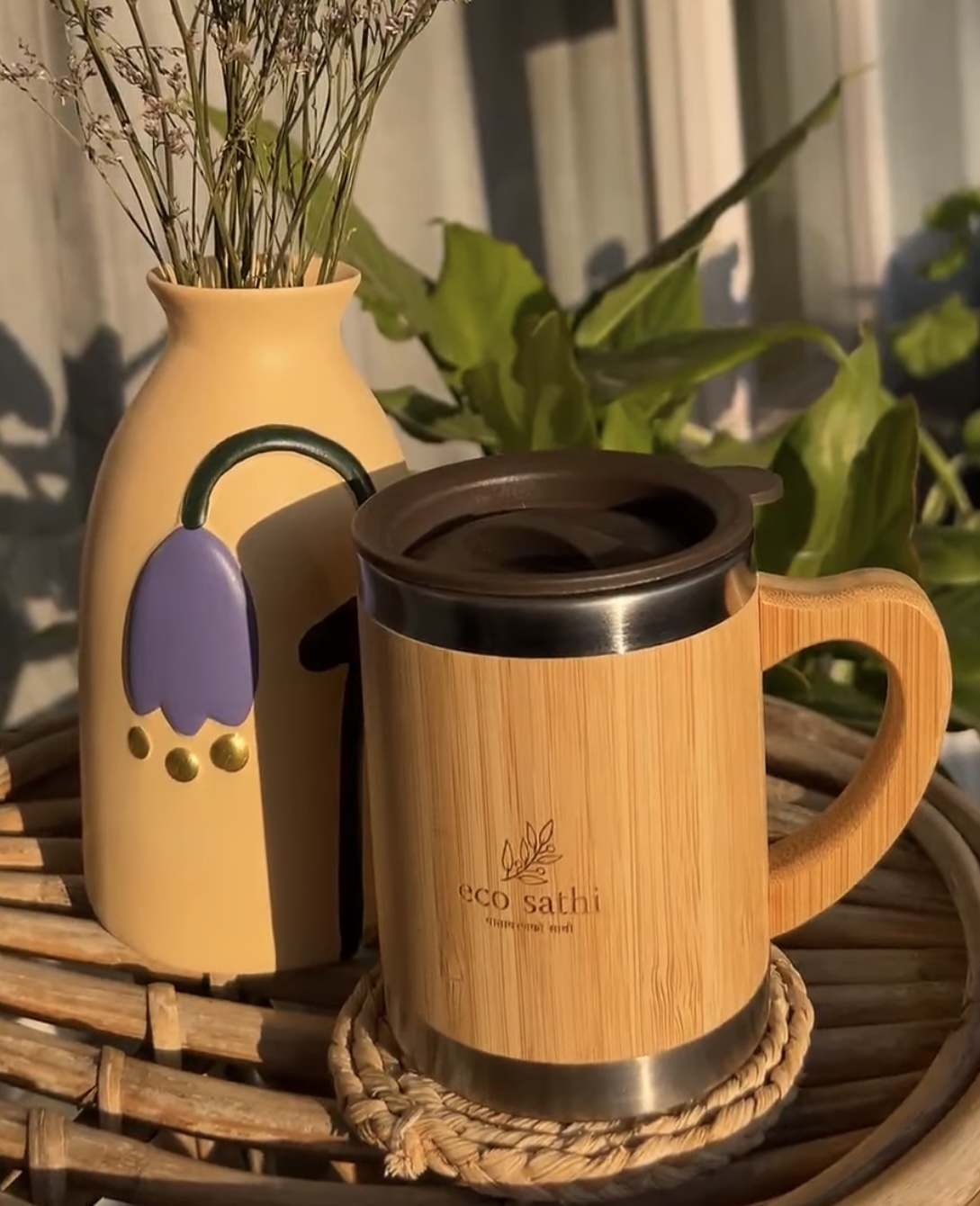 Eco-Friendly Bamboo Mug - Sustainable Resuable Cup